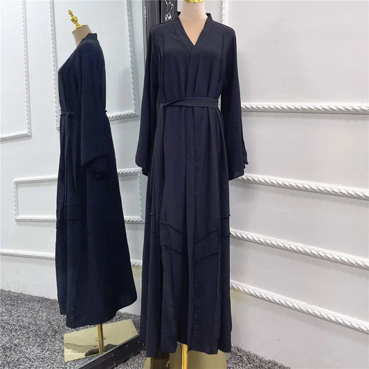 DUBAI BLACK OPENED ABAYA